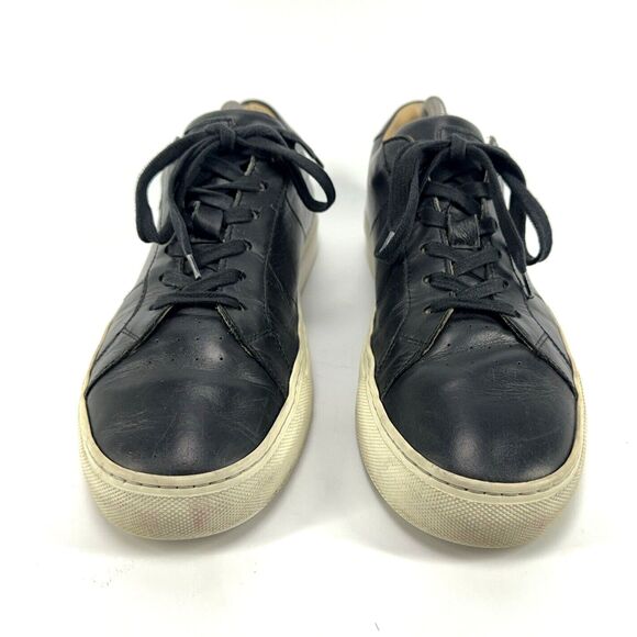 Greats Brooklyn Royale Mens Shoes Black Leather Lace Up Sneakers Made Italy - 10 main image 9